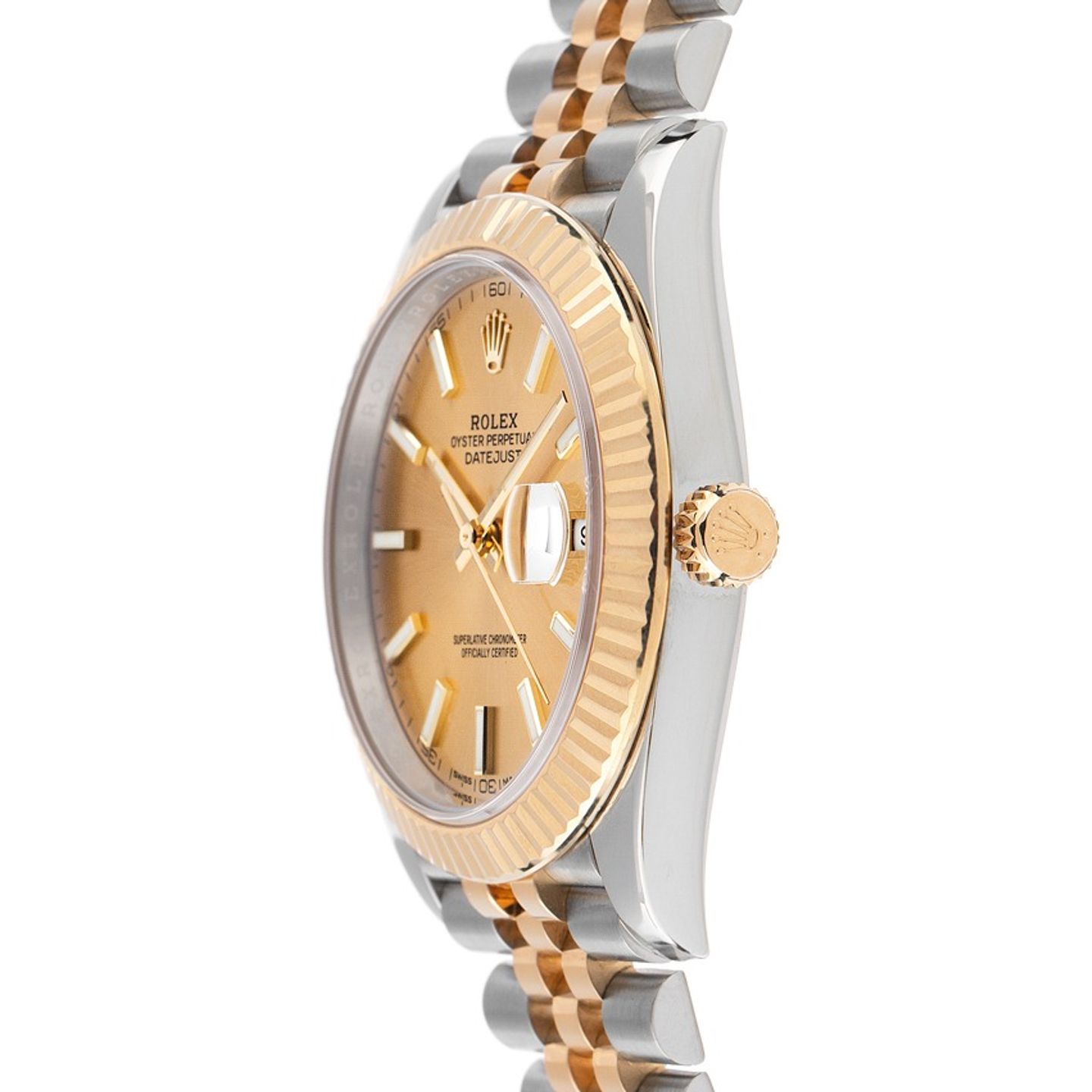 Rolex Datejust 41 126333 (2016) - Champagne dial 41 mm Gold/Steel case (3/6)