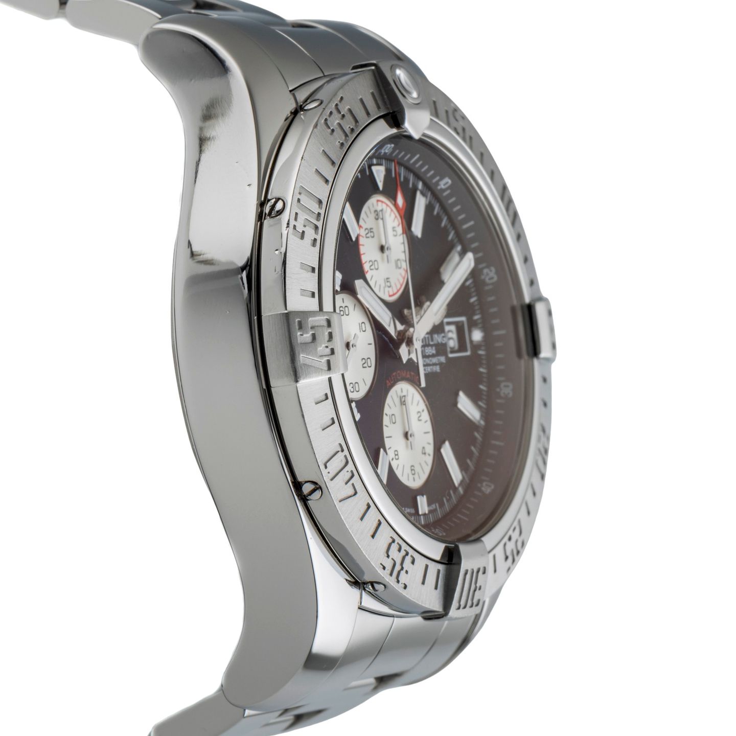 Breitling Super Avenger II A13371 (2017) - Black dial 48 mm Steel case (6/8)