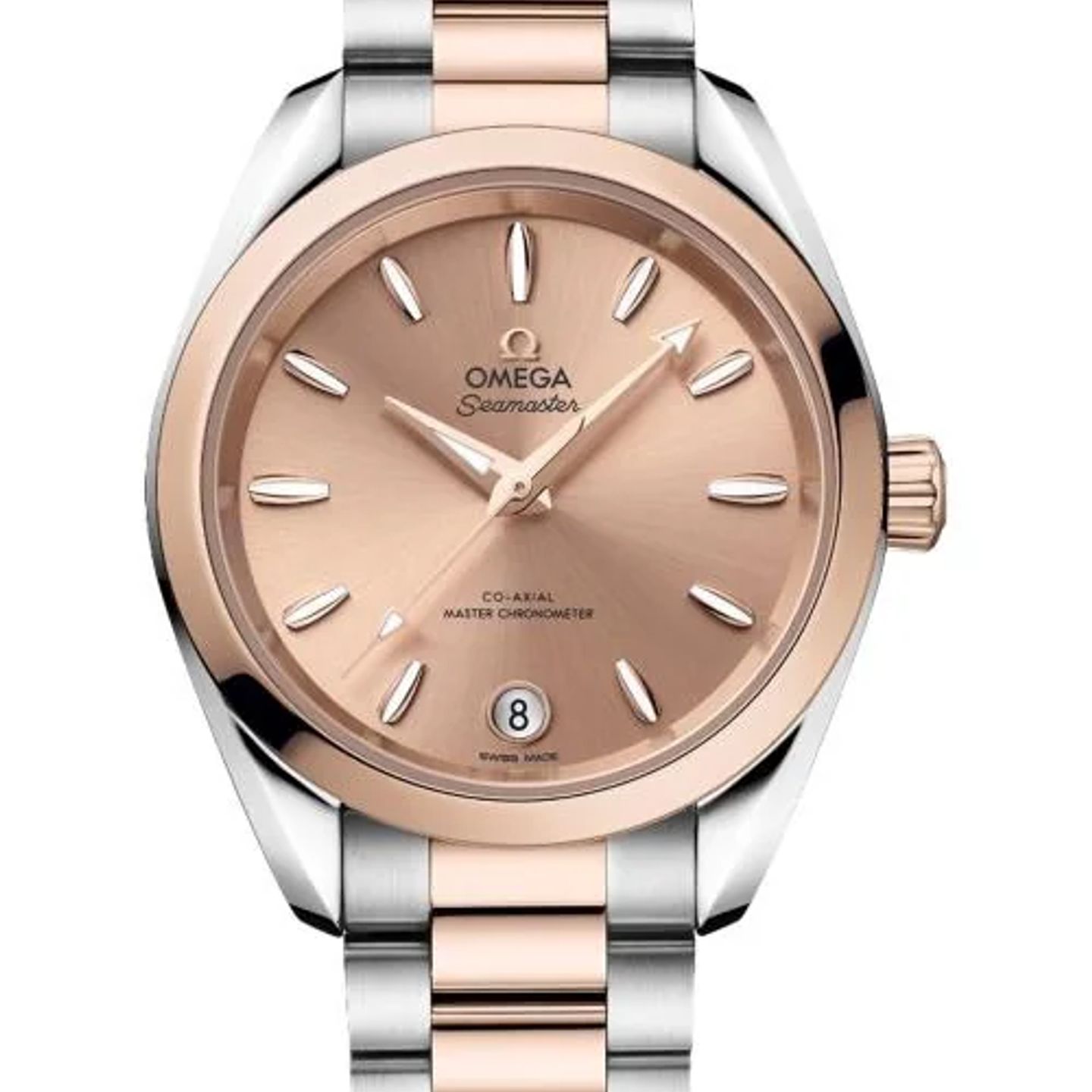 Omega Seamaster Aqua Terra 220.20.34.20.10.001 (2026) - Roze wijzerplaat 34mm Goud/Staal (1/1)