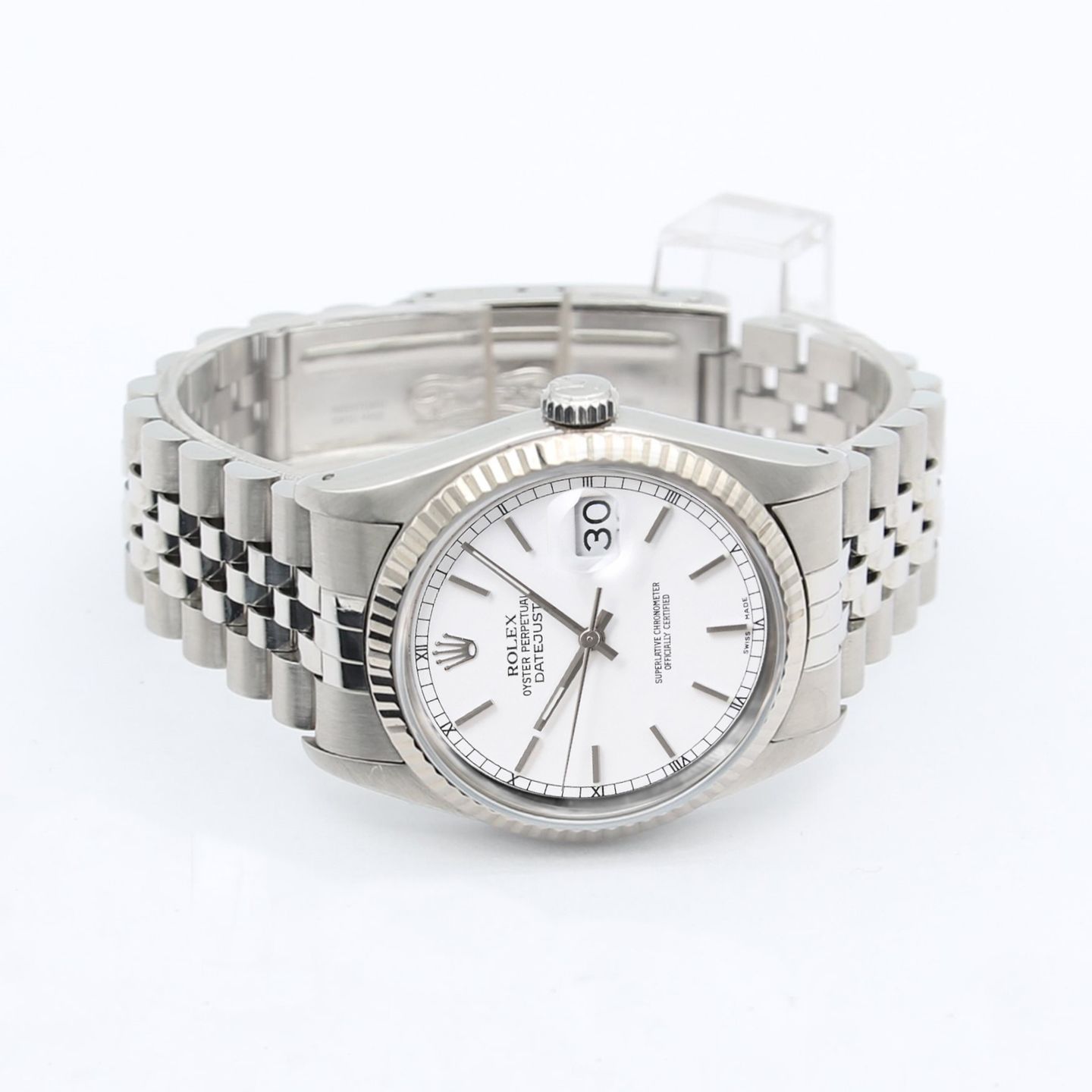 Rolex Datejust 36 16234 (Onbekend (willekeurig serienummer)) - Wit wijzerplaat 36mm Staal (4/8)