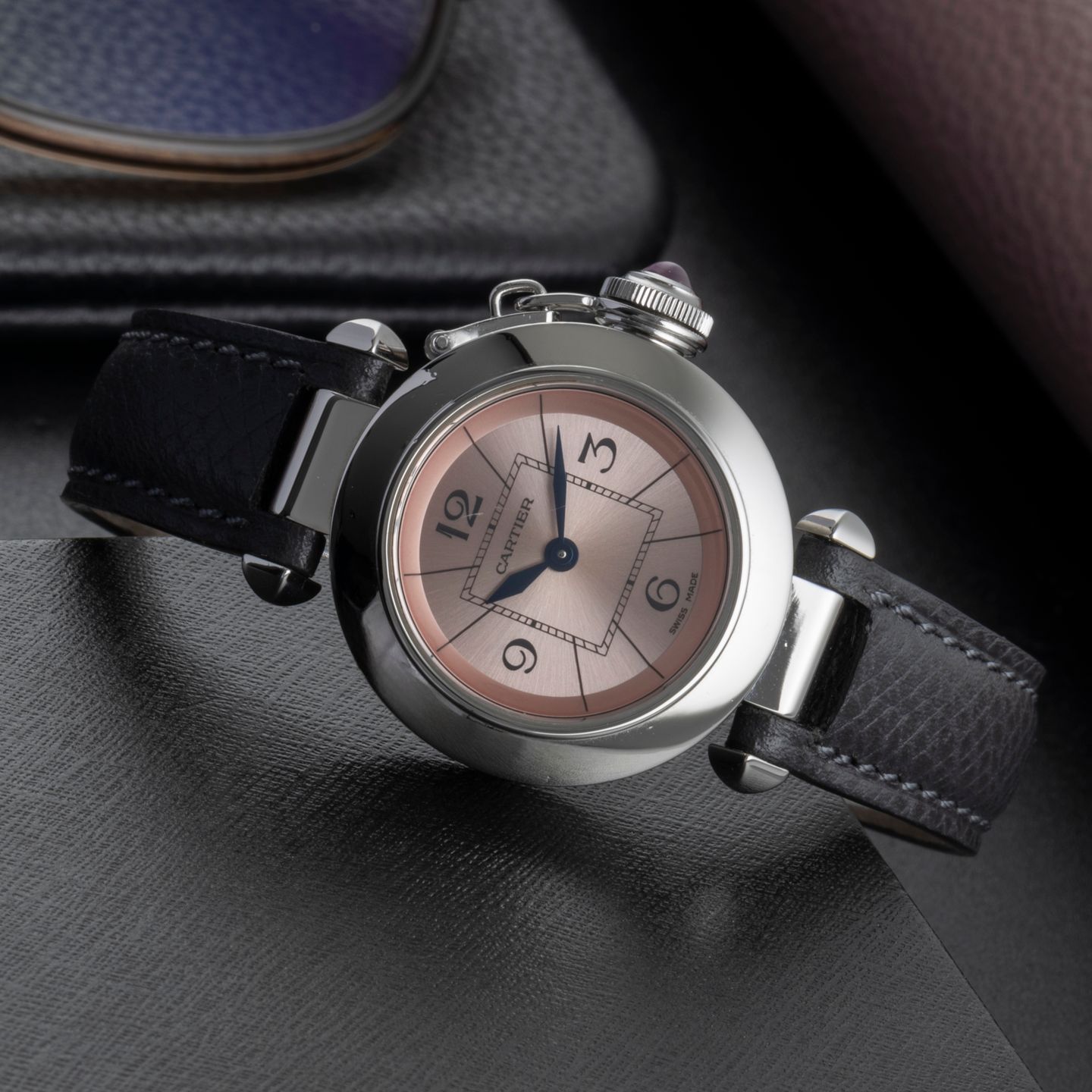 Cartier Pasha W3140026 (Unknown (random serial)) - Pink dial 27 mm Steel case (2/8)