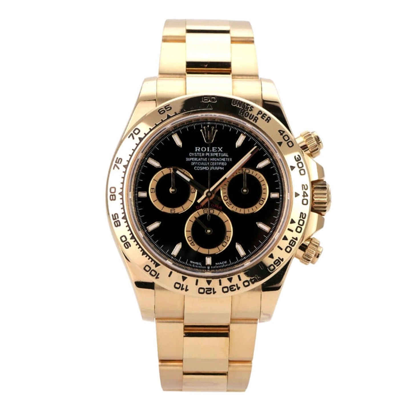 Rolex Daytona 126508 (2024) - Black dial 40 mm Yellow Gold case (2/8)