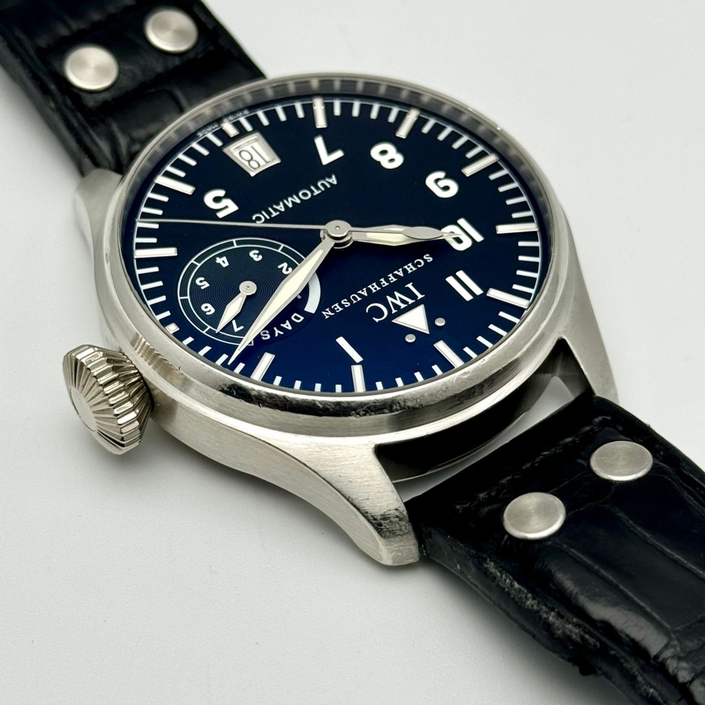 IWC Big Pilot IW500203 (2005) - Black dial 46 mm Platinum case (8/10)