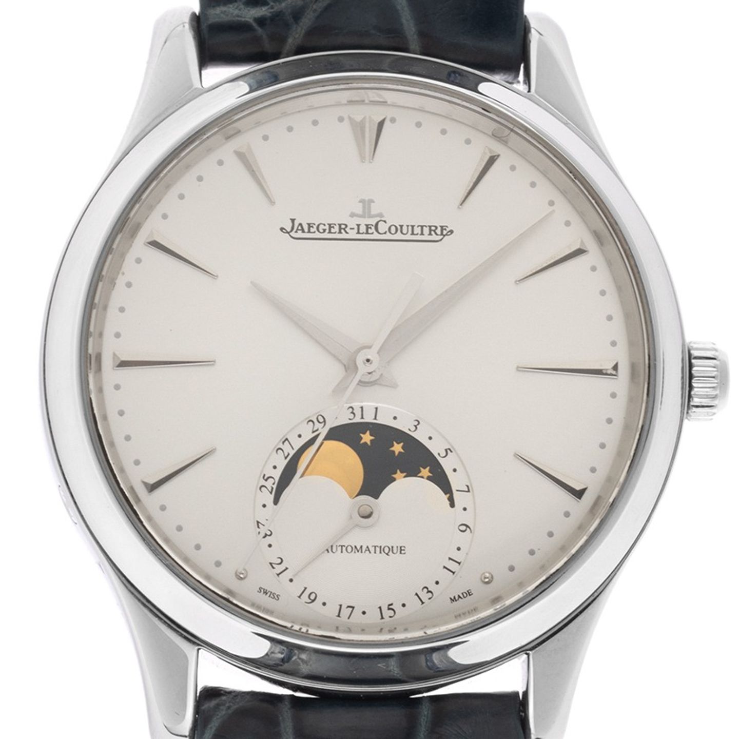 Jaeger-LeCoultre Master Ultra Thin Moon Q1258420 (2017) - Silver dial 34 mm Steel case (1/7)