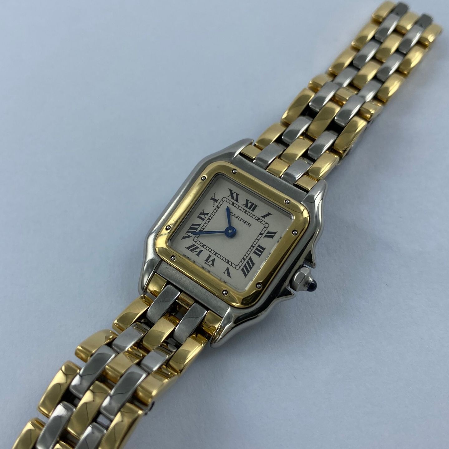 Cartier Panthère 1057917 (Unknown (random serial)) - Silver dial 22 mm Gold/Steel case (5/6)