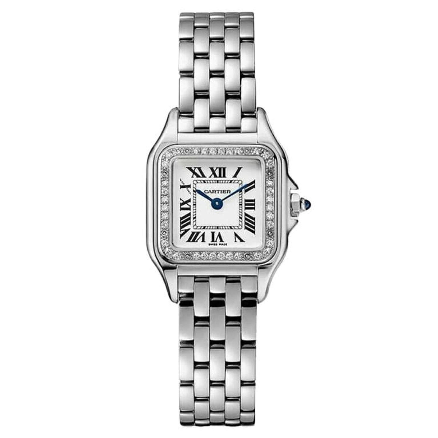 Cartier Panthère W4PN0007 (2024) - Zilver wijzerplaat 30mm Staal (1/1)