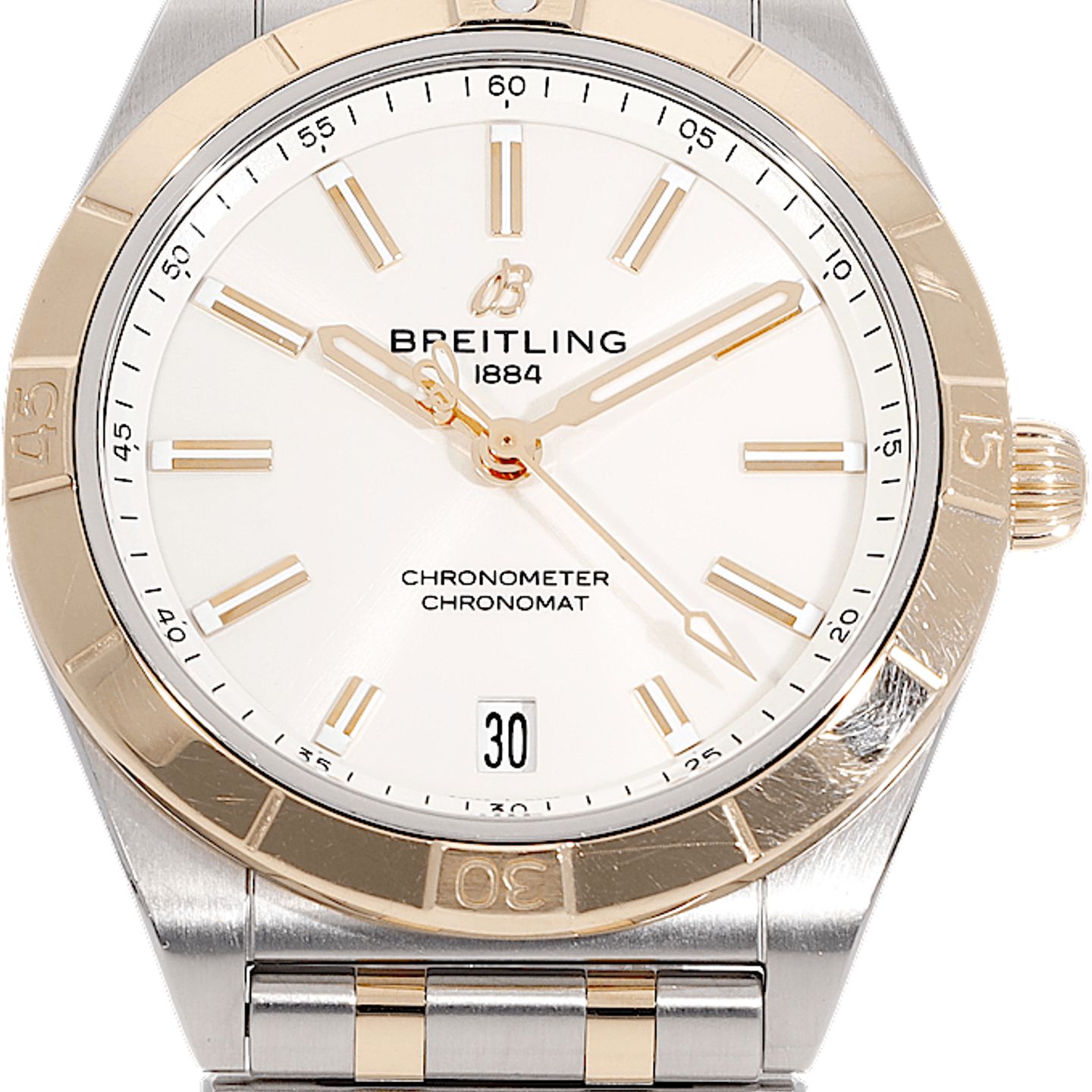 Breitling Chronomat 36 U10380101A2U1 (Unknown (random serial)) - Pearl dial 36 mm Rose Gold case (2/5)