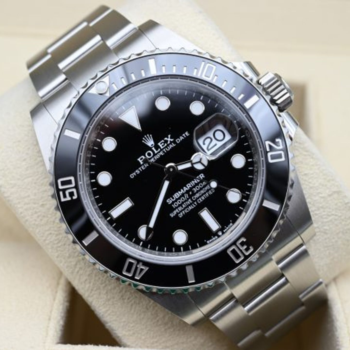 Rolex Submariner Date 126610LN (2024) - Zwart wijzerplaat 41mm Staal (1/8)