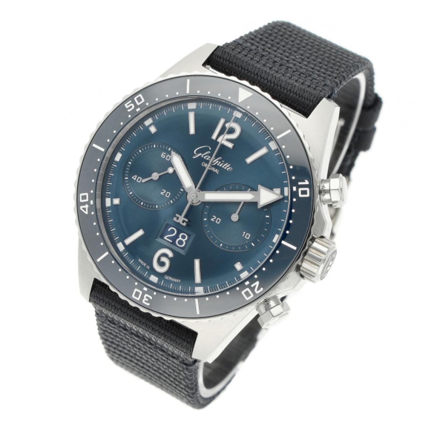 Glashütte Original SeaQ Chronograph 1-37-23-02-81-36 (2024) - Blauw wijzerplaat 43mm Staal (2/5)