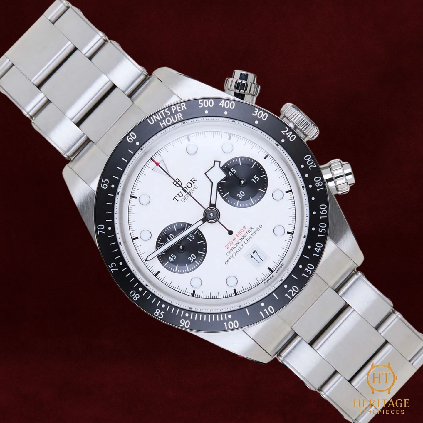 Tudor Black Bay Chrono 79360N (2022) - Wit wijzerplaat 41mm Staal (8/8)