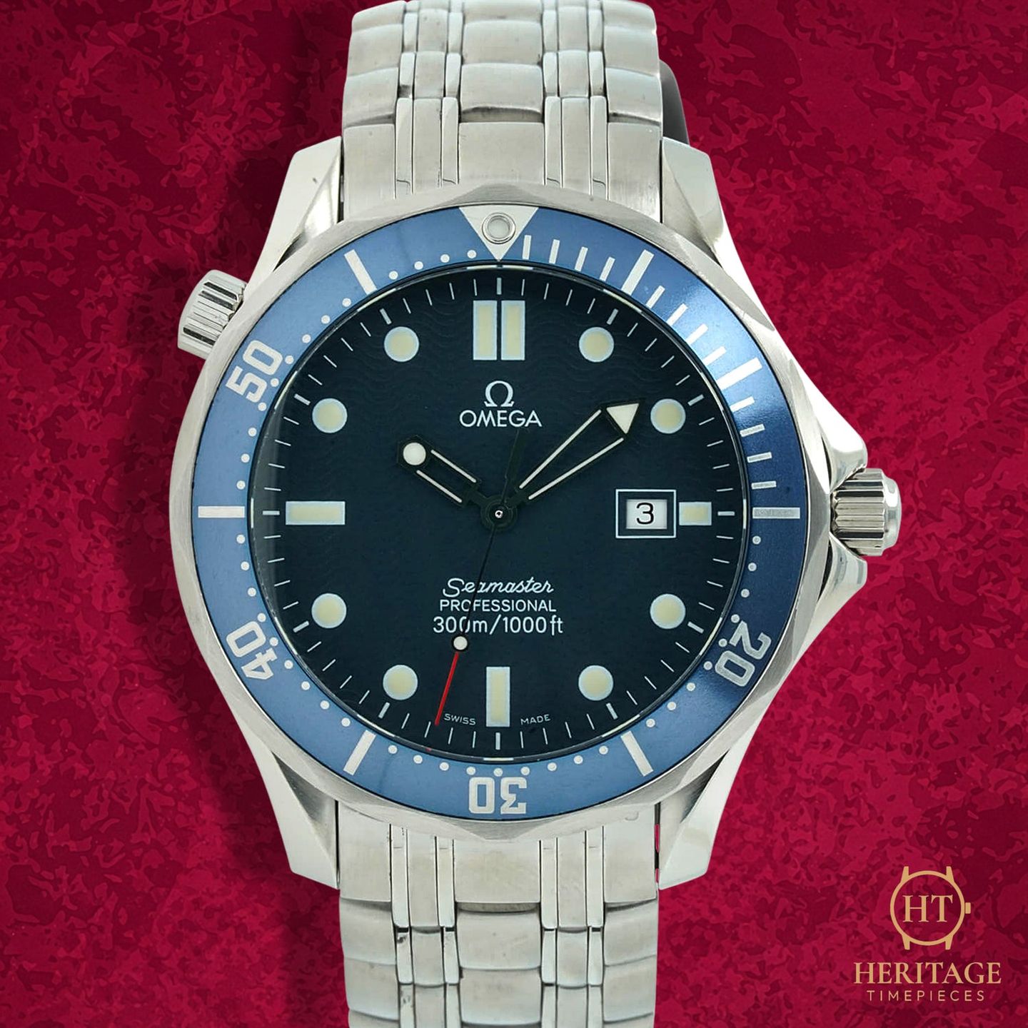 Omega Seamaster 2541.80 (2004) - Blue dial 41 mm Steel case (1/8)