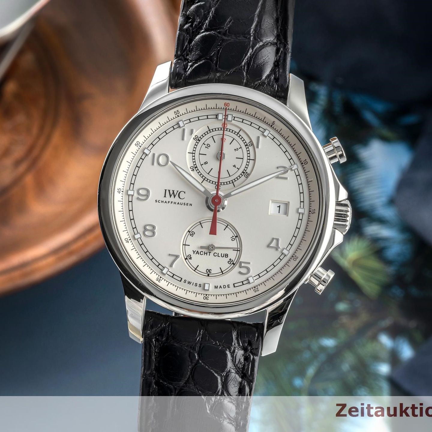 IWC Portuguese Yacht Club Chronograph IW390502 (2018) - Zilver wijzerplaat 44mm Staal (3/8)