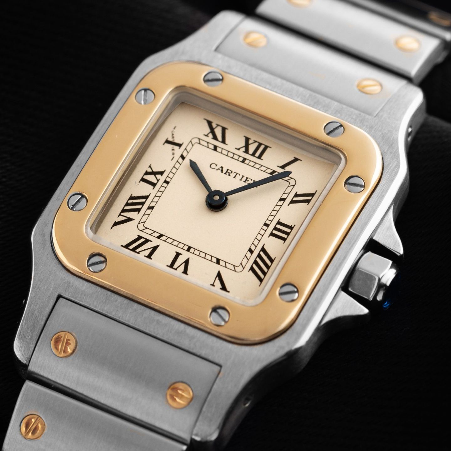 Cartier Santos Galbée 1567 (1994) - 24mm Goud/Staal (3/8)