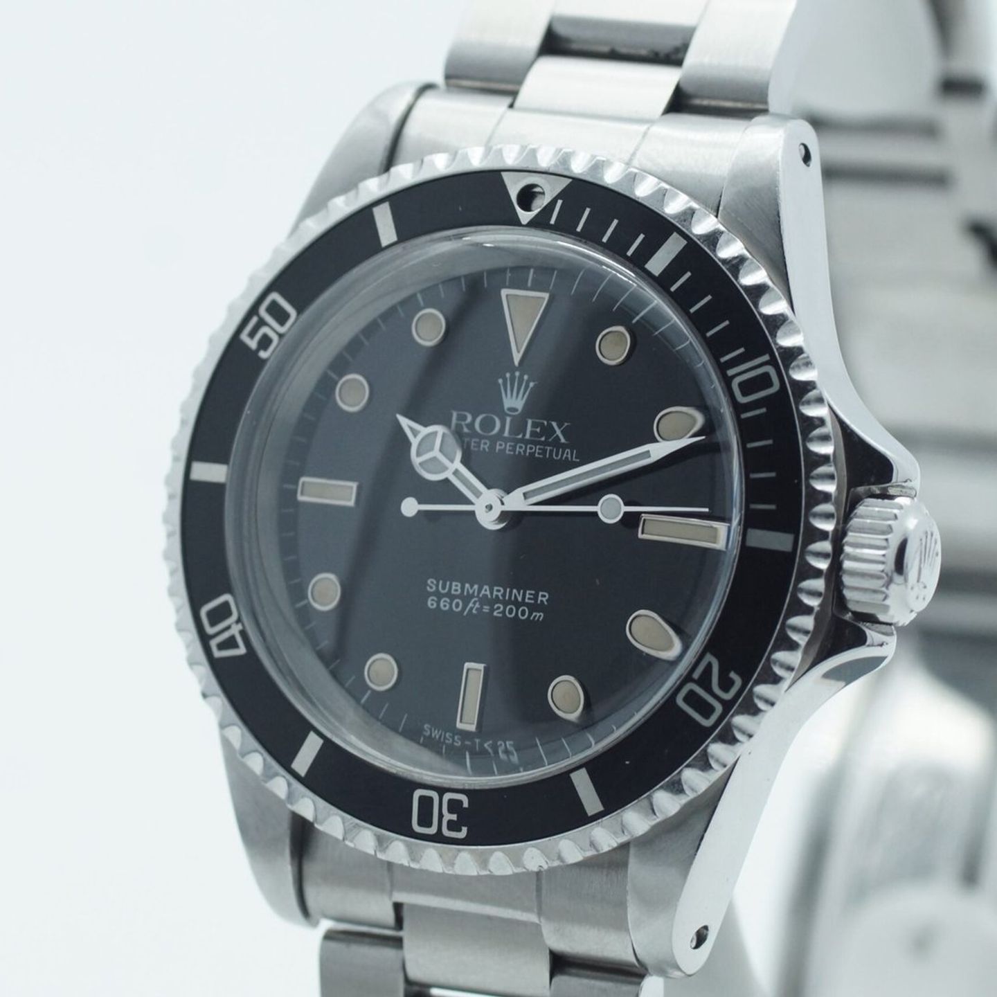 Rolex Submariner No Date 5513 (1972) - Zwart wijzerplaat 40mm Staal (3/8)
