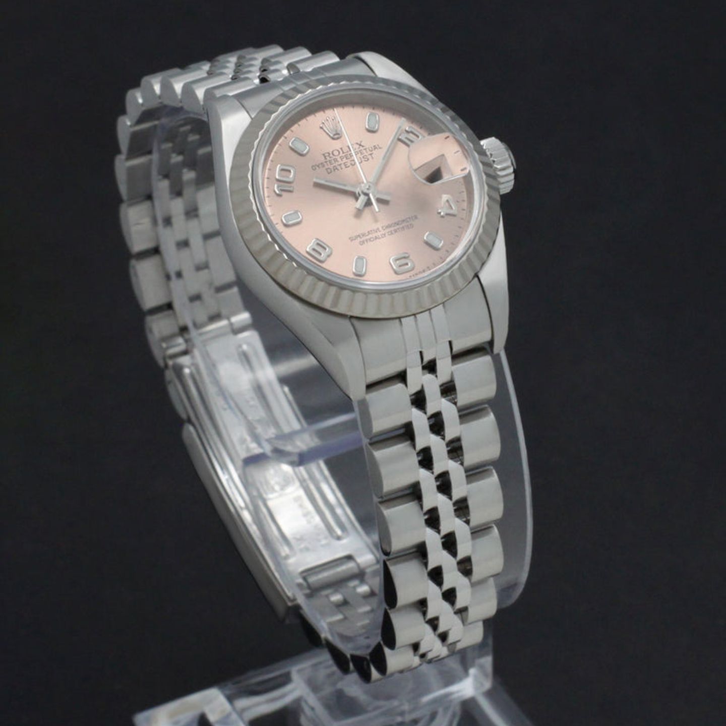 Rolex Lady-Datejust 69174 (1999) - Roze wijzerplaat 26mm Staal (6/7)