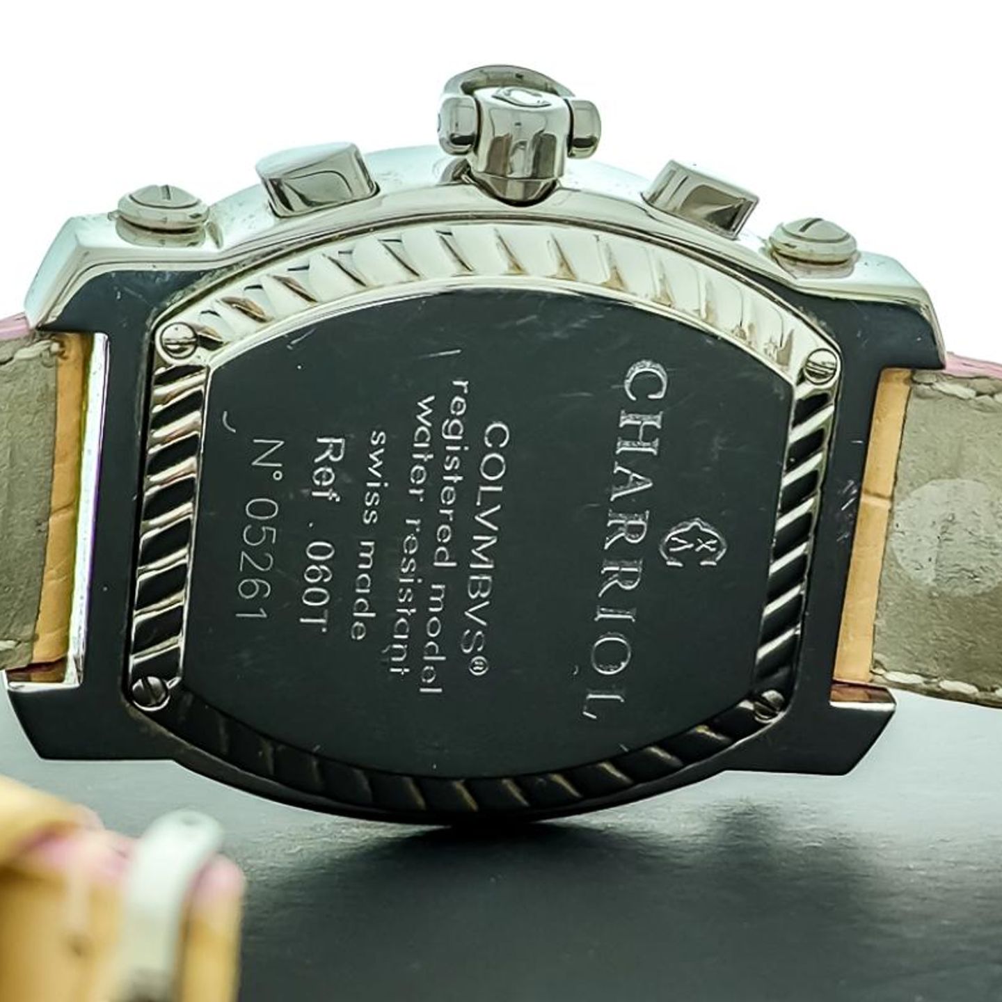 Charriol Columbus 060T (Unknown (random serial)) - Pink dial 35 mm Steel case (5/7)