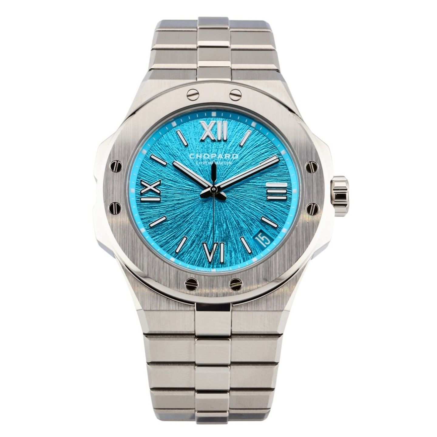 Chopard Alpine Eagle 298600-3016 (2024) - Turquoise dial 41 mm Steel case (1/2)