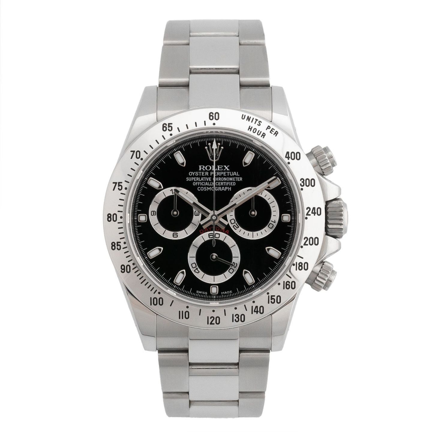 Rolex Daytona 116520 (2015) - Zwart wijzerplaat 40mm Staal (1/5)