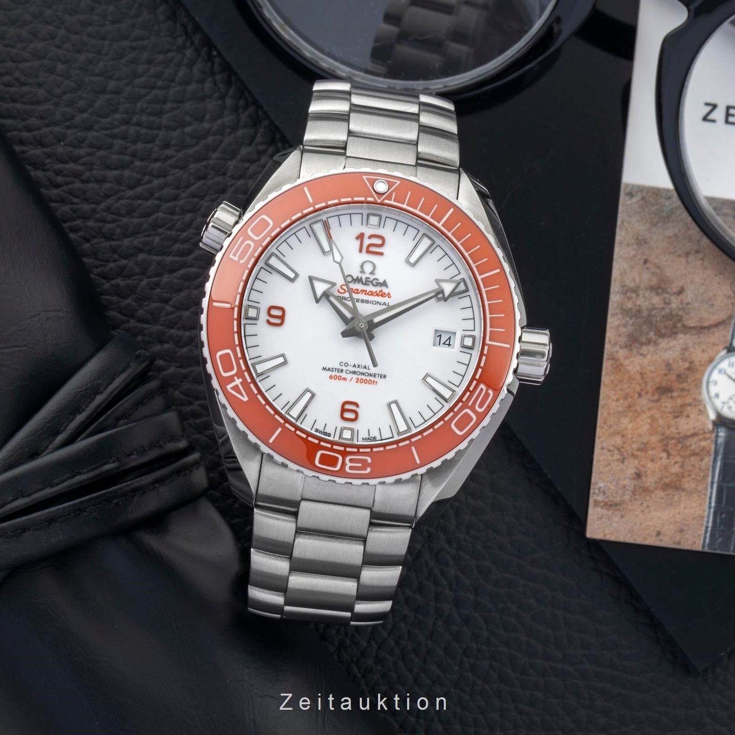 Omega Seamaster Planet Ocean 215.30.44.21.04.001 (Onbekend (willekeurig serienummer)) - Wit wijzerplaat 44mm Staal (3/8)
