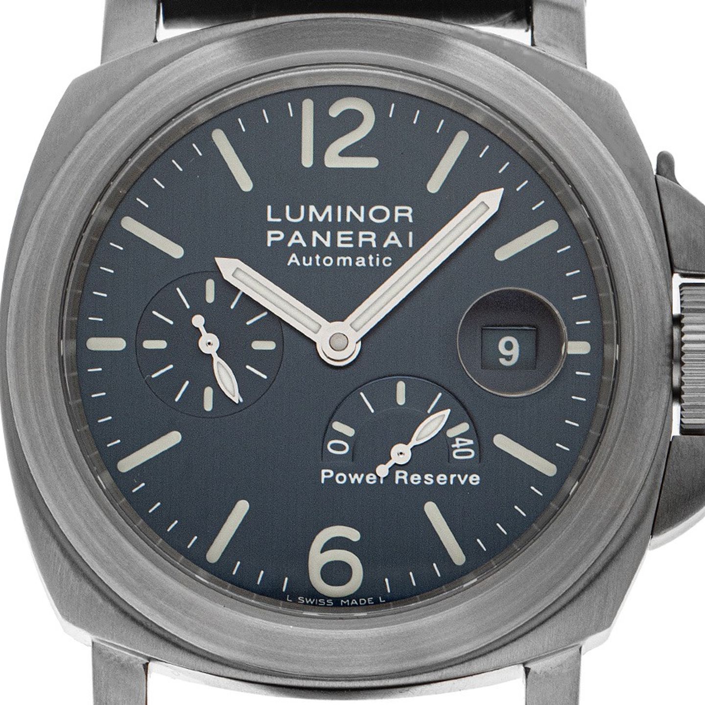 Panerai Luminor Power Reserve PAM00093 (2002) - Blauw wijzerplaat 44mm Titanium (1/8)