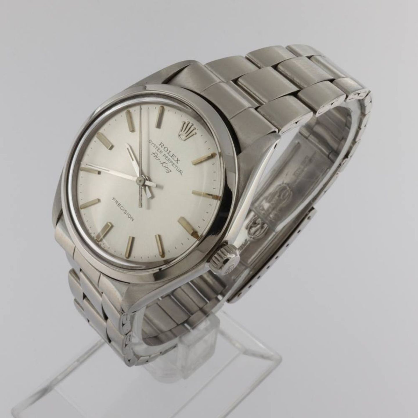 Rolex Air-King 5500 (1975) - Zilver wijzerplaat 34mm Staal (2/4)