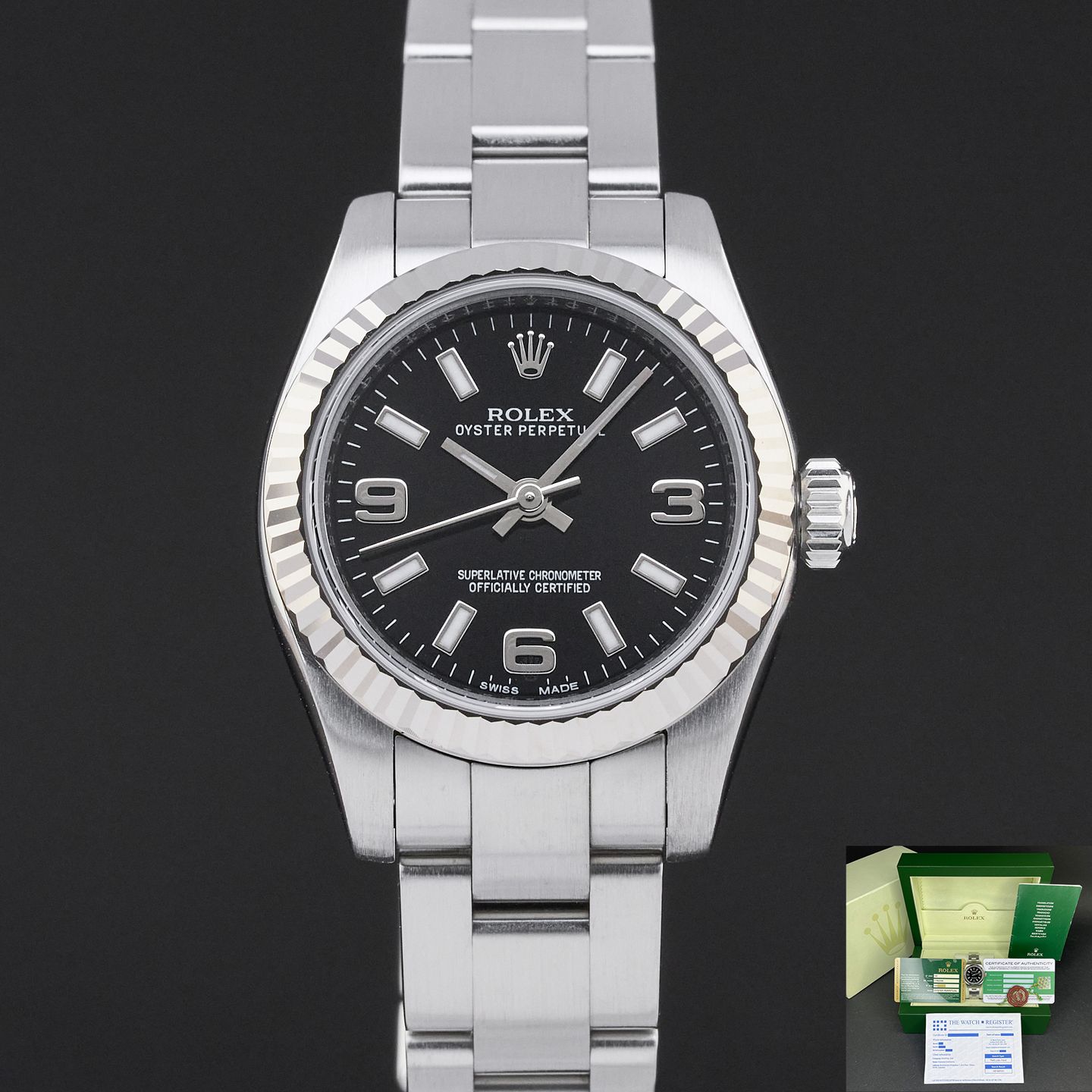 Rolex Oyster Perpetual 26 176234 (2012) - 26 mm Steel case (1/8)