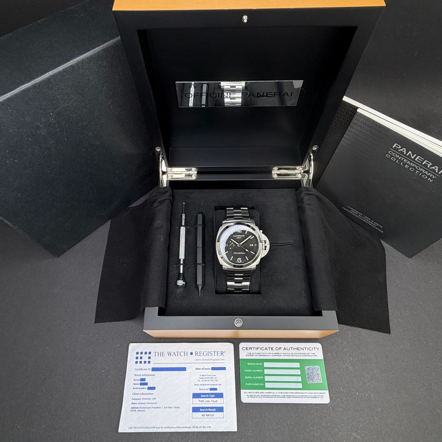 Panerai Luminor 1950 3 Days GMT Automatic PAM00329 - (3/8)