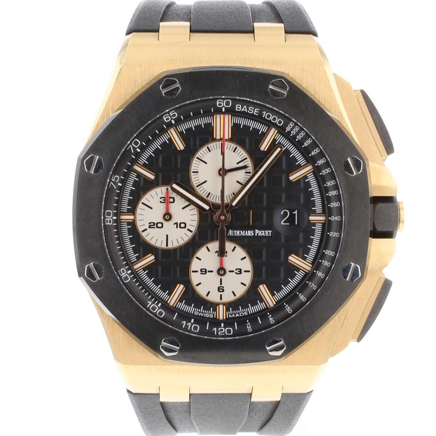 Audemars Piguet Royal Oak Offshore Chronograph 26400RO.OO.A002CA.01 (2013) - Black dial 44 mm Rose Gold case (1/3)