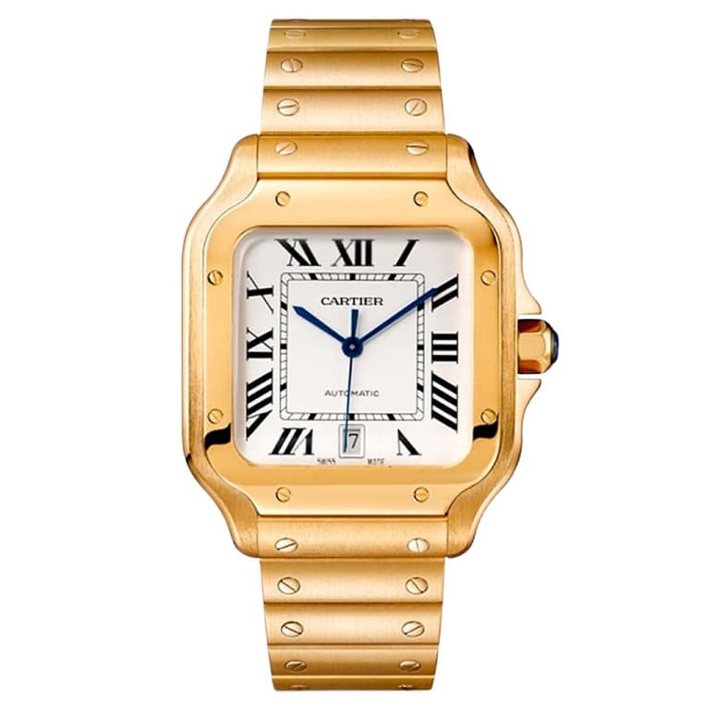 Cartier Santos WGSA0029 (2024) - Silver dial 40 mm Yellow Gold case (1/1)