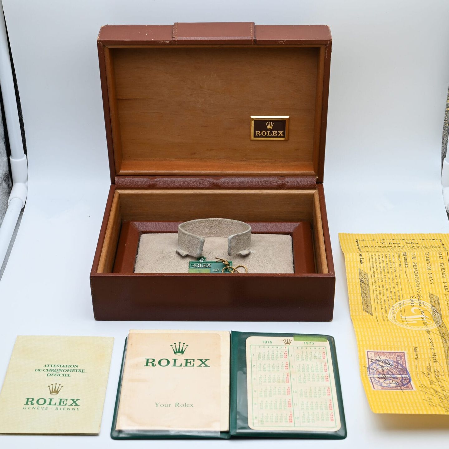 Rolex Day-Date 1803 (1974) - Champagne dial 36 mm Yellow Gold case (2/7)