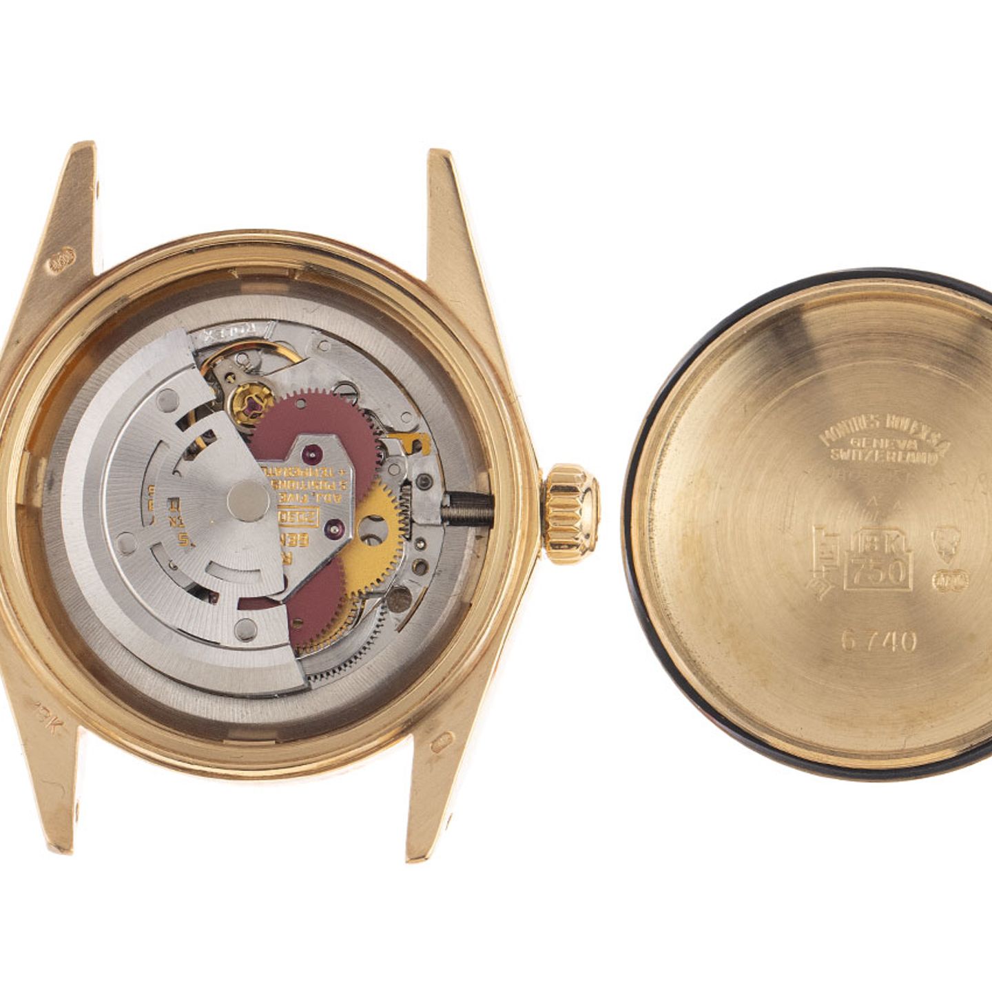 Rolex Oyster Perpetual 6751 (1980) - Wit wijzerplaat 31mm Geelgoud (8/8)