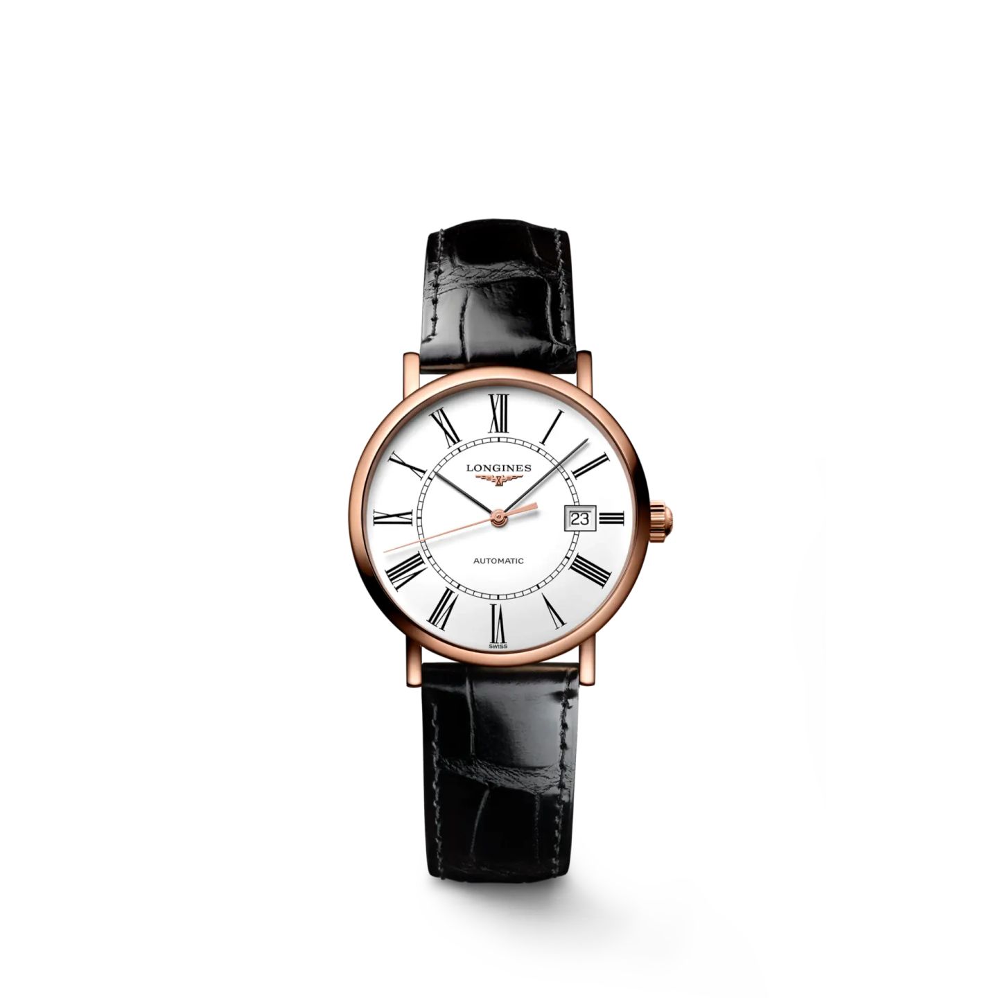 Longines Elegant L4.378.8.11.4 (2025) - Wit wijzerplaat 27mm Roségoud (1/1)