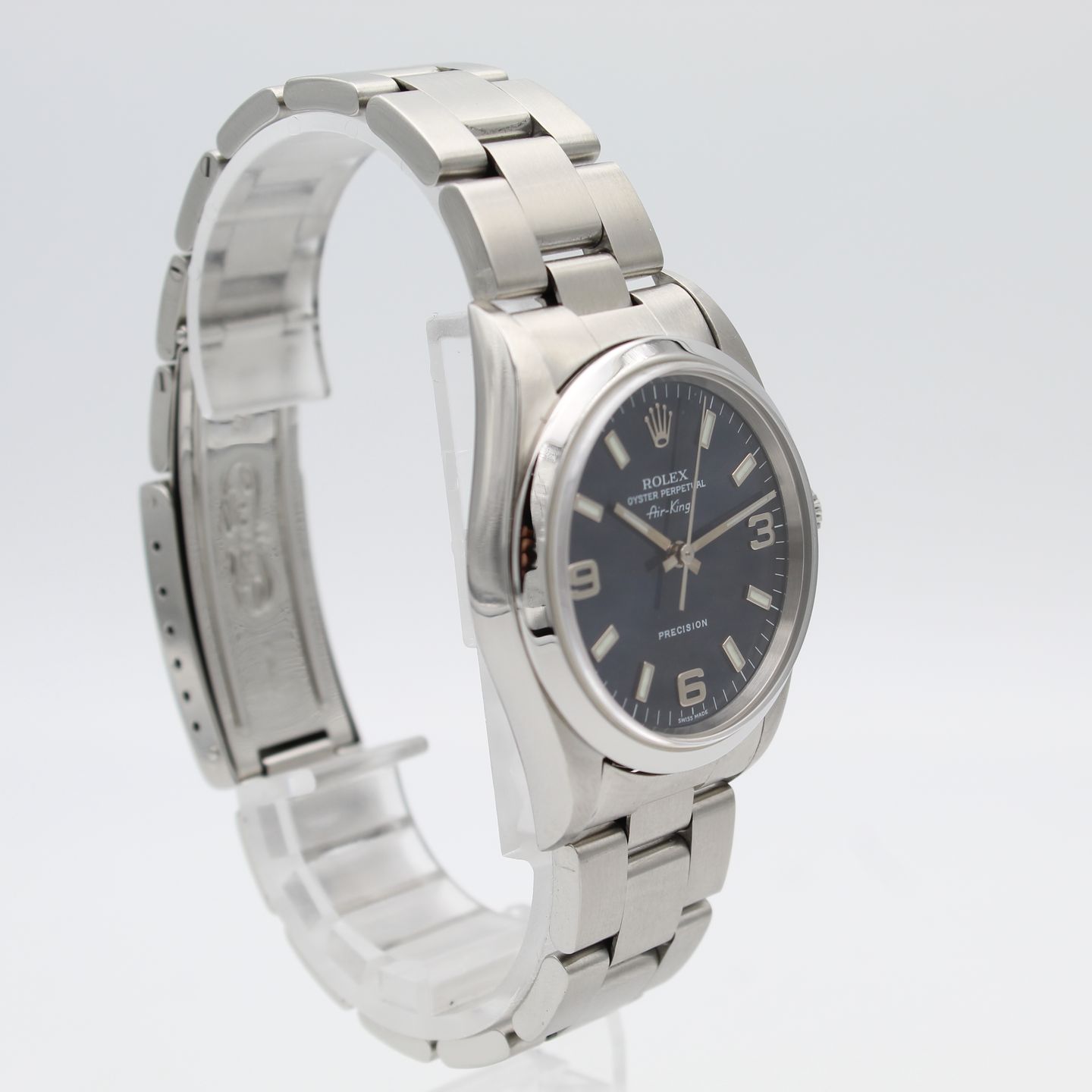 Rolex Air-King 14000M (2004) - Blue dial 34 mm Steel case (4/8)