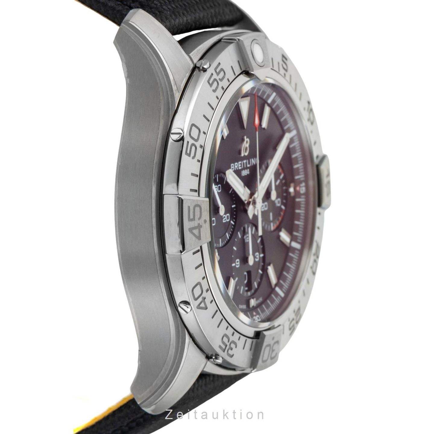 Breitling Super Avenger EB0148101B1X1 (Unknown (random serial)) - Black dial 46 mm Titanium case (6/8)