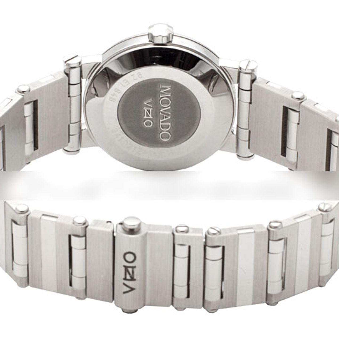 Movado Vizio 92-E1-0848-R30-71/10D-S (2024) - Pearl dial 27 mm Steel case (3/4)