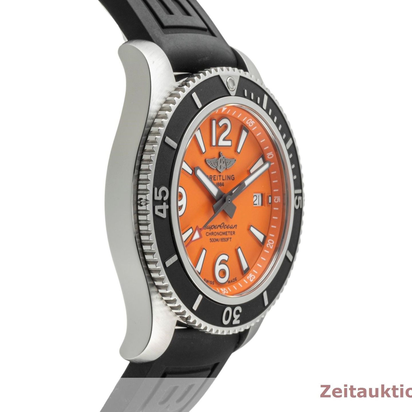 Breitling Superocean 42 A17366D7101A1 (2020) - Oranje wijzerplaat 42mm Staal (6/8)