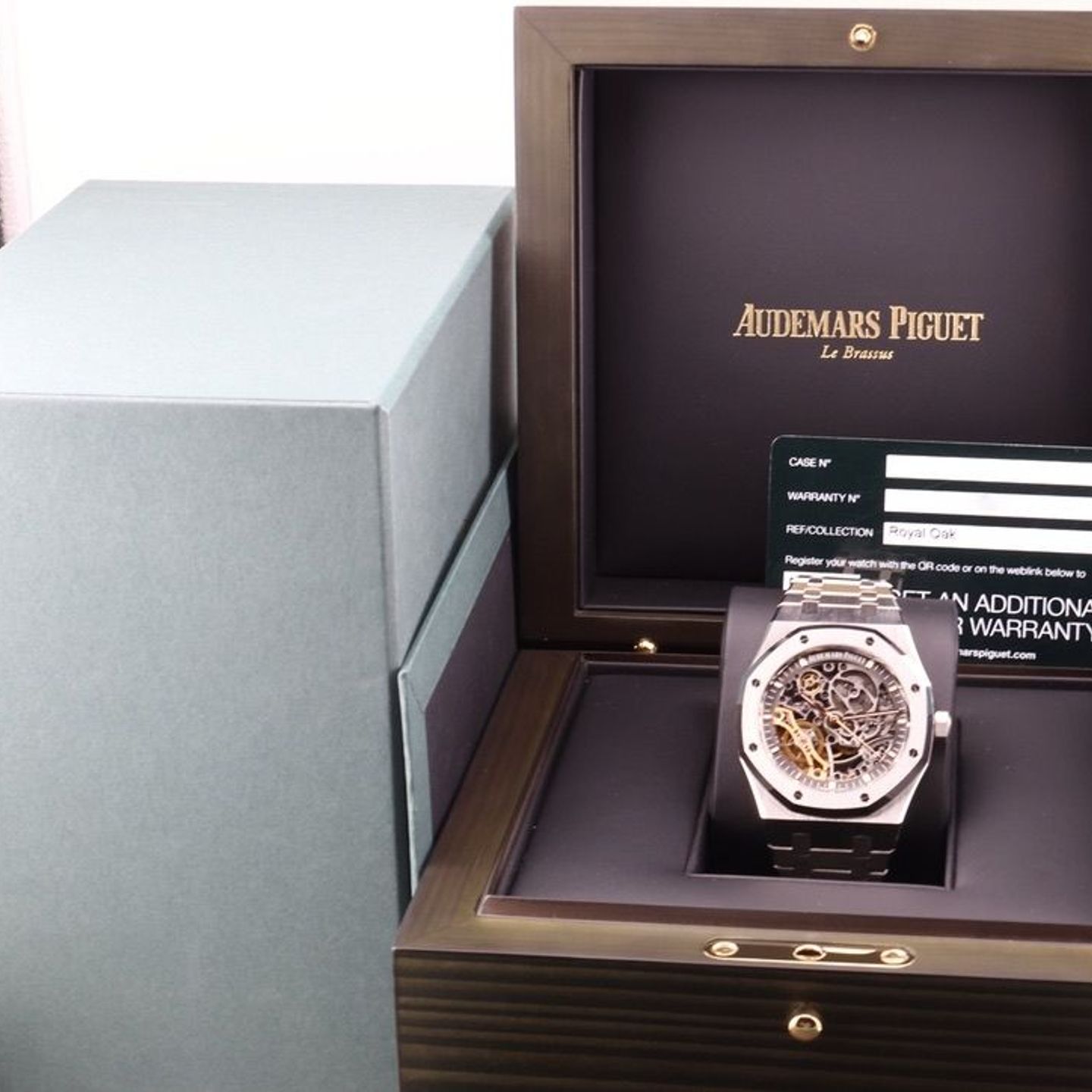 Audemars Piguet Royal Oak Double Balance Wheel Openworked 15407ST.OO.1220ST.01 (2022) - Transparent dial 41 mm Steel case (2/2)