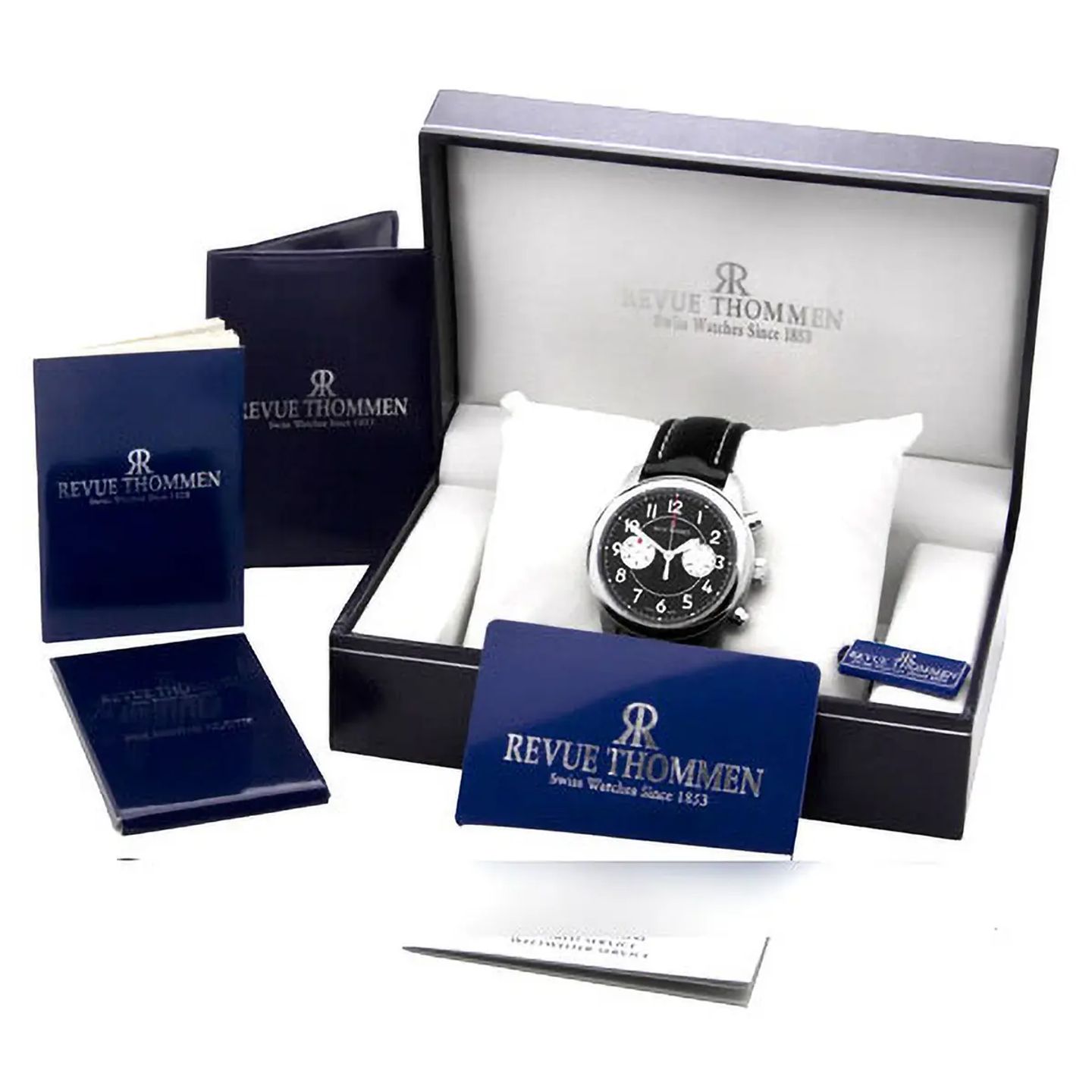 Revue Thommen Unknown 16064.6737 (2011) - Zwart wijzerplaat 43mm Staal (4/4)