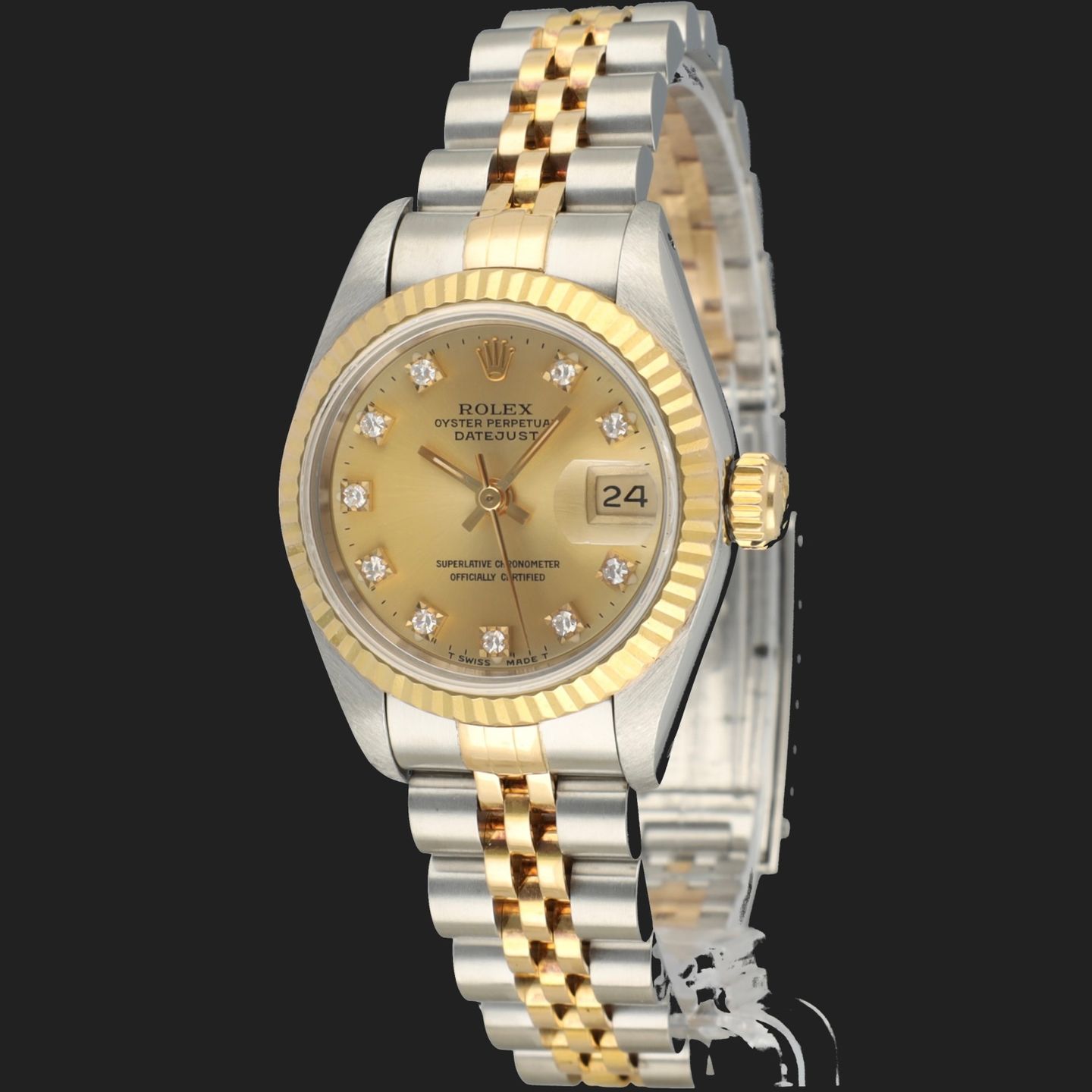 Rolex Lady-Datejust 69173 (1992) - 26mm Goud/Staal (1/8)