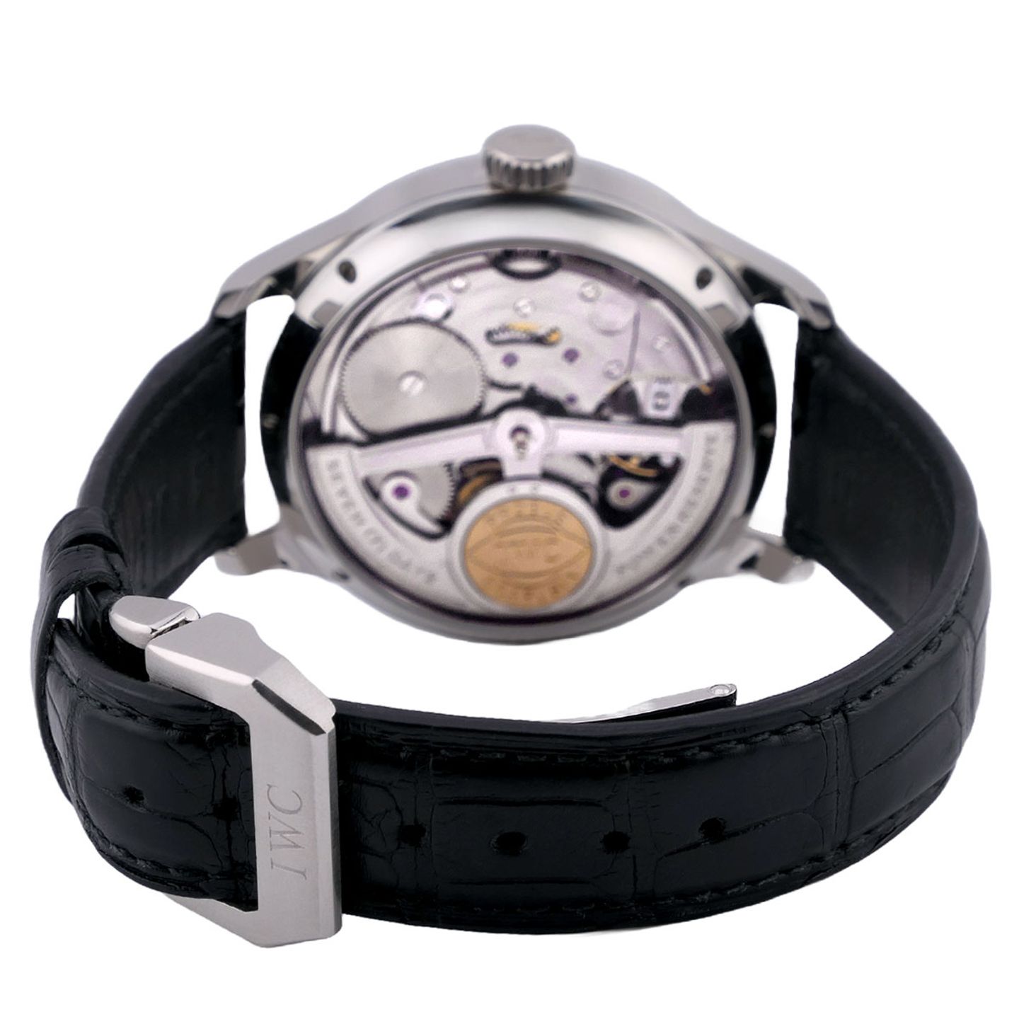 IWC Portuguese Perpetual Calendar IW502111 (2003) - Silver dial 44 mm Platinum case (7/8)