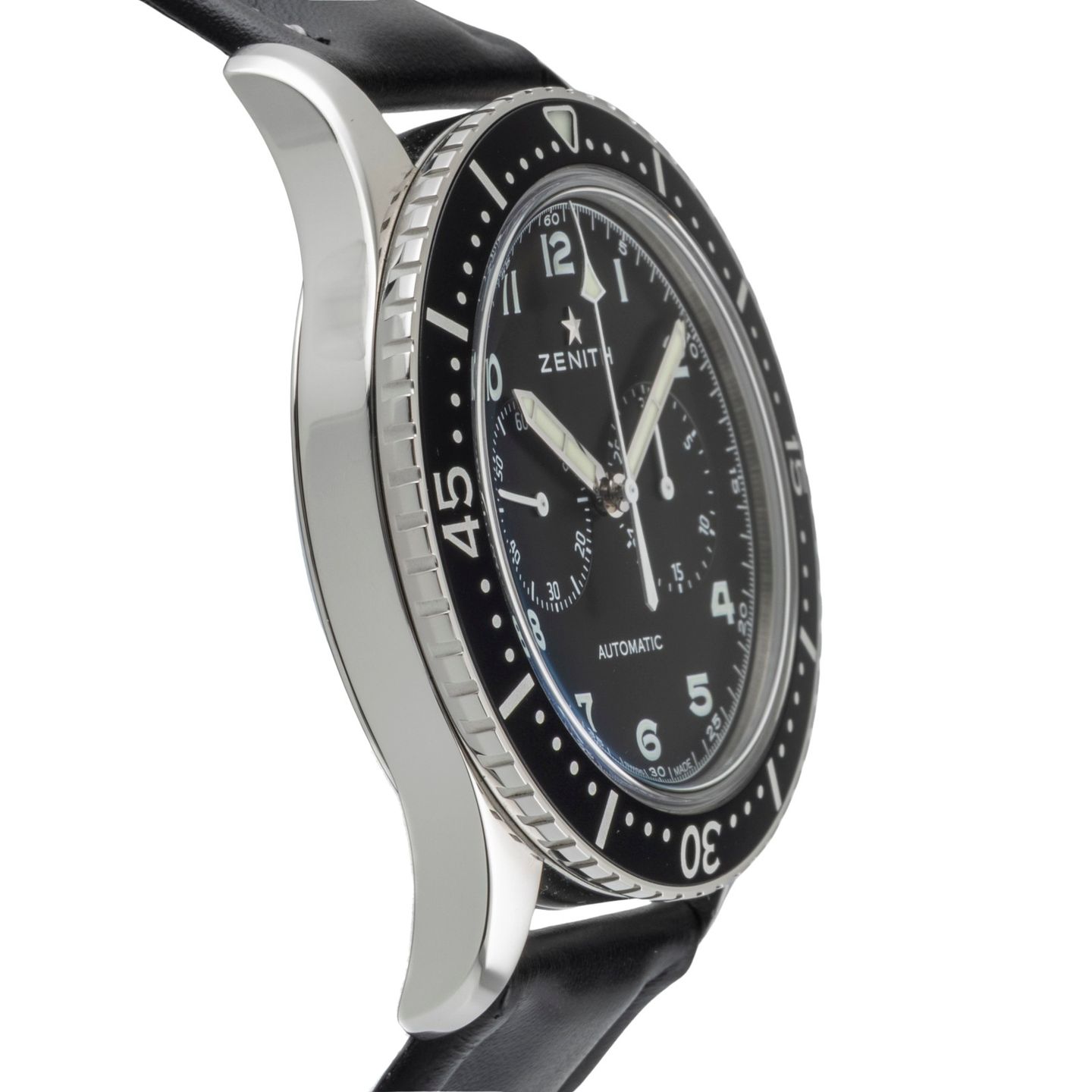 Zenith Pilot 03.2240.4069/21.C803 (2016) - Zwart wijzerplaat 43mm Staal (7/8)