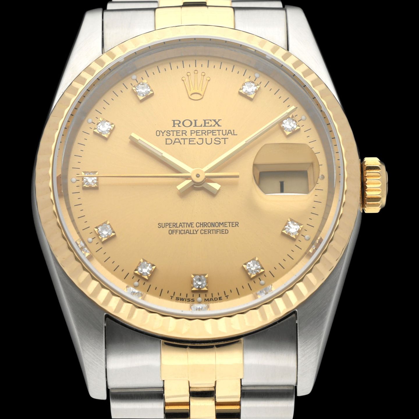 Rolex Datejust 36 16233G (1994) - 36mm Goud/Staal (1/8)