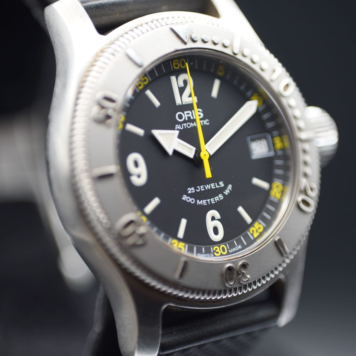 Oris Big Crown 7502 (Onbekend (willekeurig serienummer)) - Zwart wijzerplaat 40mm Staal (7/8)