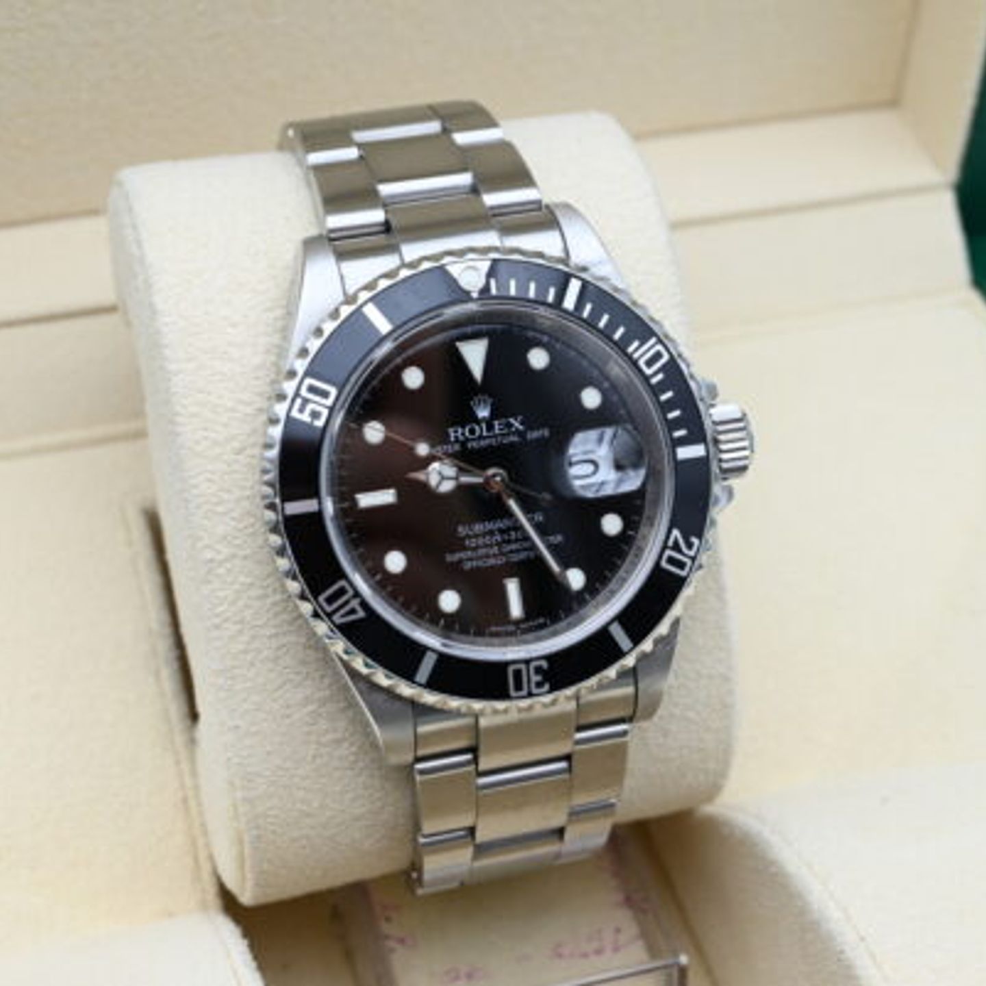 Rolex Submariner Date 16610 (2009) - Zwart wijzerplaat 40mm Staal (6/8)