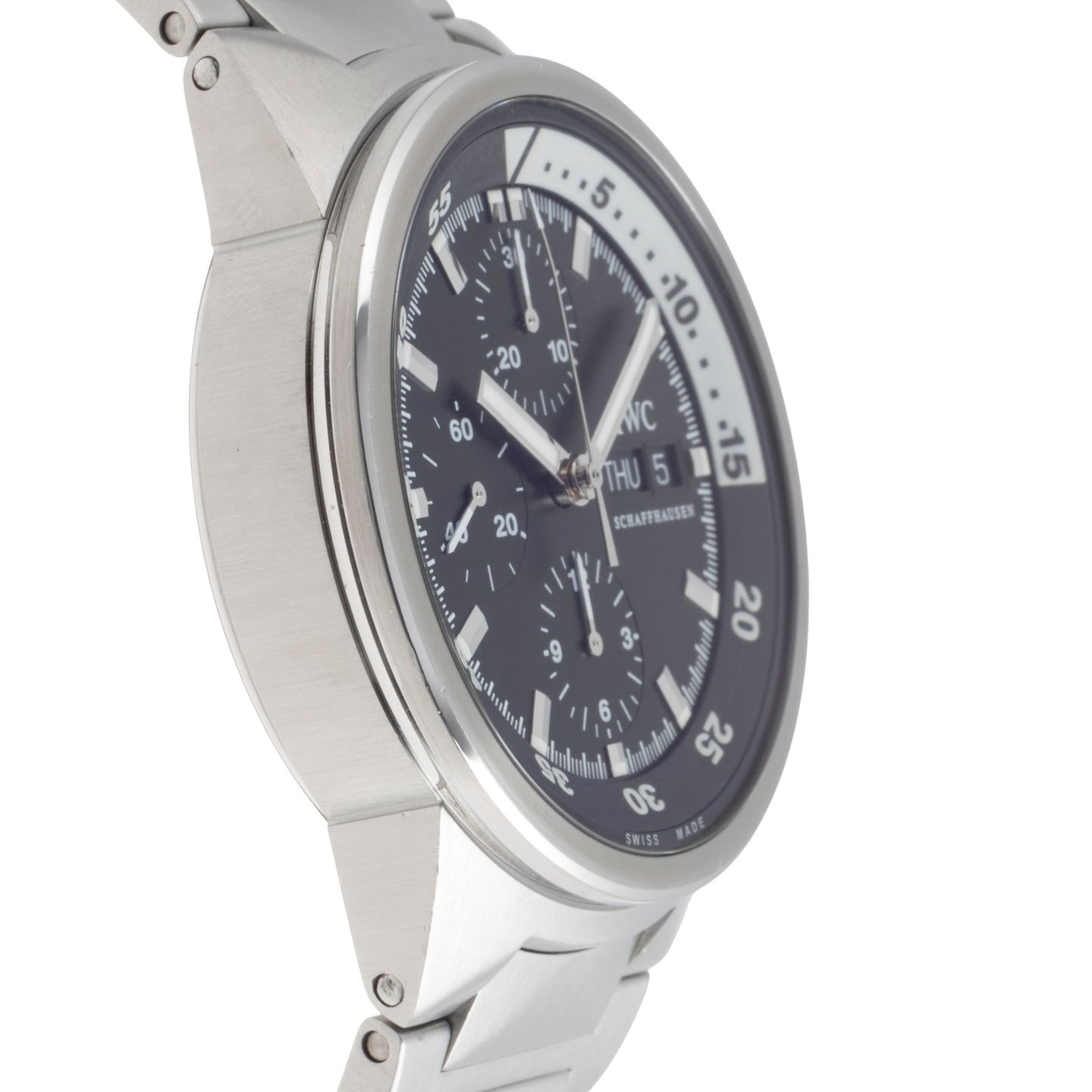 IWC Aquatimer Chronograph IW371928 (Onbekend (willekeurig serienummer)) - Zwart wijzerplaat 41mm Staal (7/8)