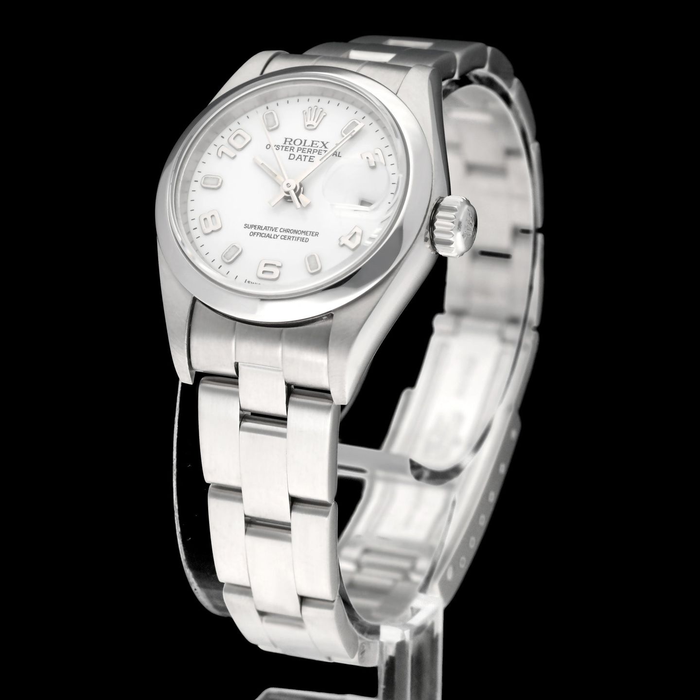 Rolex Oyster Perpetual Lady Date 79160 (2002) - 26mm Staal (4/7)