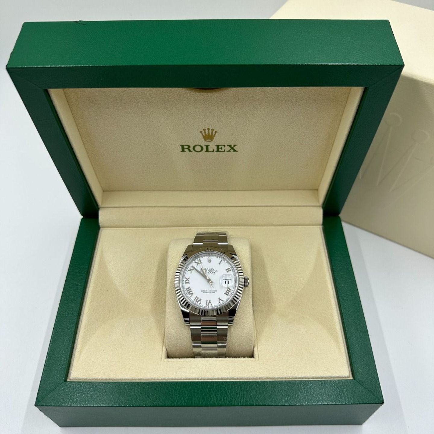 Rolex Datejust 41 126334 (2023) - Wit wijzerplaat 41mm Staal (4/8)