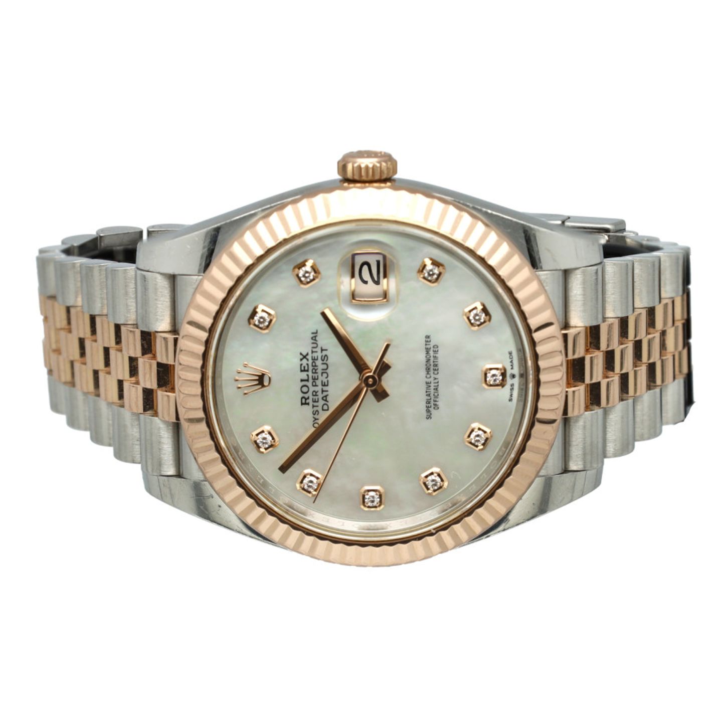 Rolex Datejust 41 126331 (2021) - Pearl dial 41 mm Gold/Steel case (4/7)