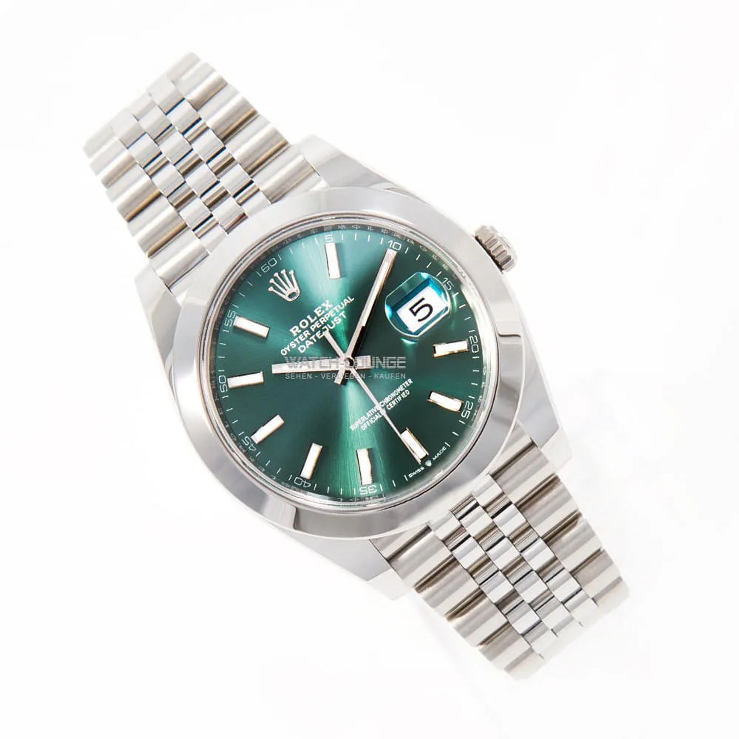 Rolex Datejust 41 126300 (2025) - Green dial 41 mm Steel case (2/8)
