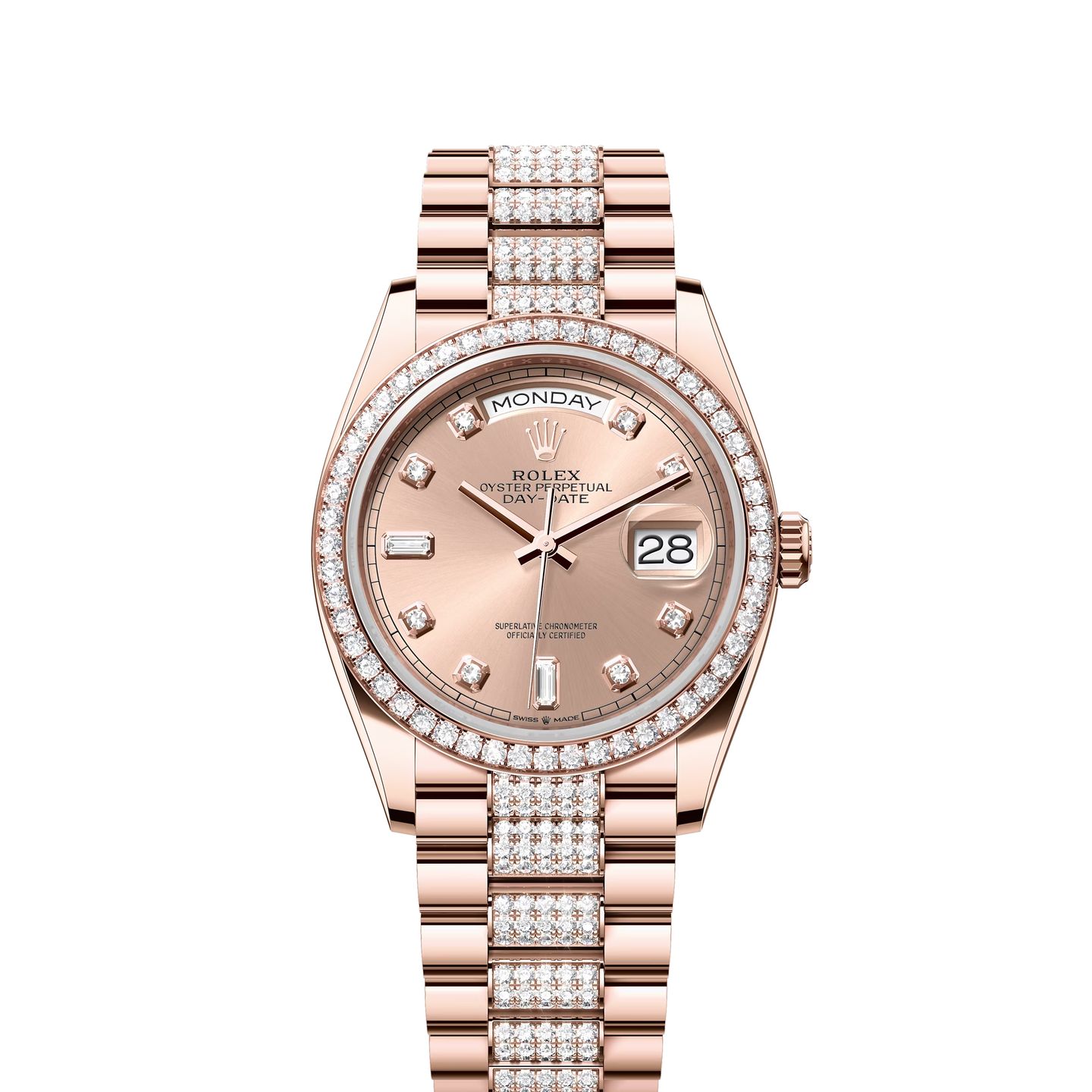 Rolex Day-Date 36 128345RBR (2024) - Goud wijzerplaat 36mm Roségoud (1/1)